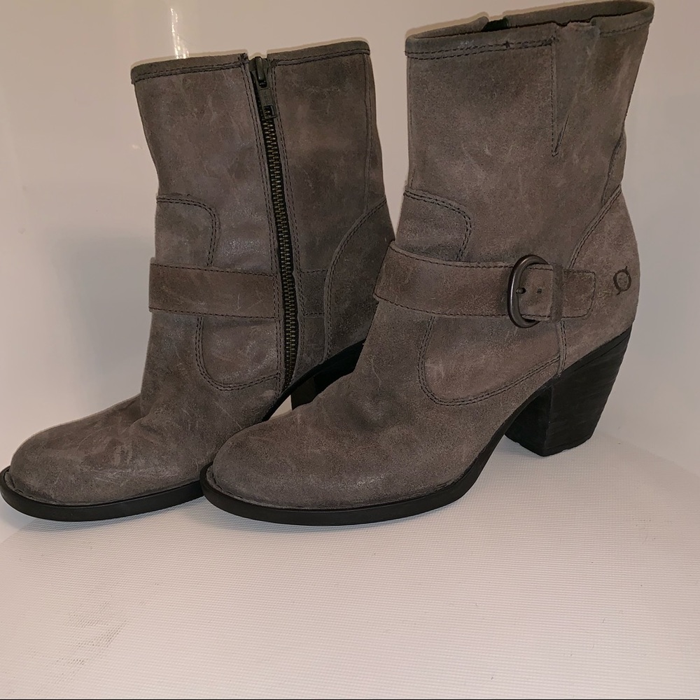 Born Grey Booties 8.5